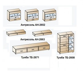 Гостиная Камелия Композиция 12 (Снежный ясень - серый) в Талице - talica.mebel24.online | фото 3