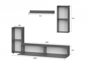 Гостиная МГС 10 (Графит) в Талице - talica.mebel24.online | фото 2