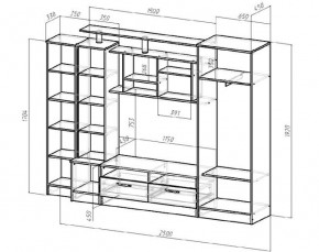 ОСКАР Гостиная (Венге/Анкор светлый) в Талице - talica.mebel24.online | фото