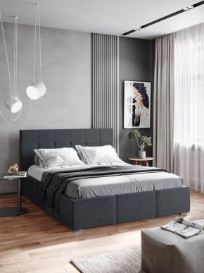 Интерьерная Кровать Рио 1.6 Ортопед на опорах Серый в Талице - talica.mebel24.online | фото