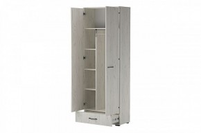 ИТАЛИЯ ШК1Я-800 Шкаф 2дв, 1ящ (дуб крафт белый) в Талице - talica.mebel24.online | фото 2