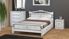 КАРИНА-5 Кровать из массива 1200 с 2-мя ящиками в Талице - talica.mebel24.online | фото 1
