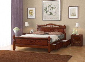 КАРИНА-5 Кровать из массива 1200 с 2-мя ящиками в Талице - talica.mebel24.online | фото 3