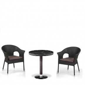 Кофейны комплект плетеной мебели T601/Y79A-W53 Brown (2+1) в Талице - talica.mebel24.online | фото 1