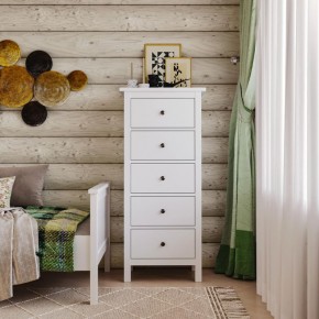 Комод 05 Кантри белый с пятью ящиками в Талице - talica.mebel24.online | фото 4