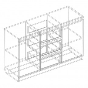 Комод 2-ств. с 3 ящиками в Талице - talica.mebel24.online | фото 2