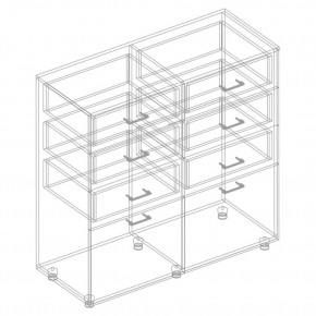 Комод 2 ств. с 6 ящиками "Сандра" в Талице - talica.mebel24.online | фото 4