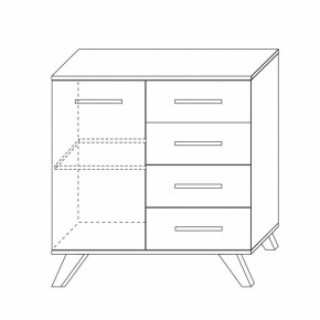 Комод 900 Вега Скандинавия в Талице - talica.mebel24.online | фото 3