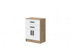 Комод Эконом (Дуб крафт золотой/Белый текстурный) в Талице - talica.mebel24.online | фото 1