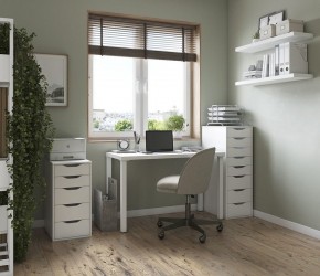 Комод Ингар белый высокий с пятью выдвижными ящиками в Талице - talica.mebel24.online | фото 2