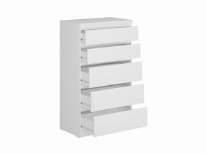 Комод КАСТОР с пятью ящиками, цвет белый в Талице - talica.mebel24.online | фото 2