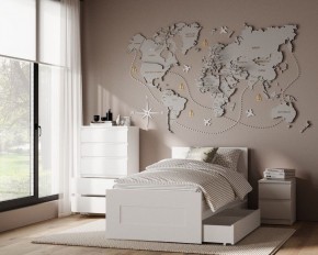 Комод КАСТОР с пятью ящиками, цвет белый в Талице - talica.mebel24.online | фото 3