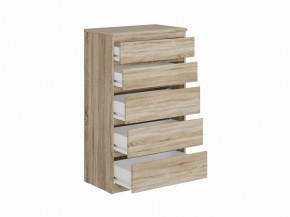 Комод КАСТОР с пятью ящиками, цвет Дуб Сонома в Талице - talica.mebel24.online | фото 2