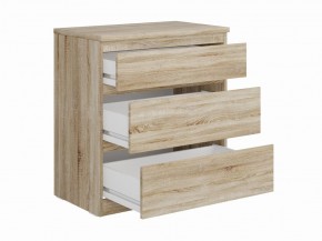 Комод КАСТОР с тремя ящиками, цвет Дуб Сонома в Талице - talica.mebel24.online | фото 2