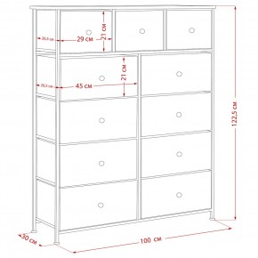 Комод Leset Линкс 11 ящиков (МДФ) в Талице - talica.mebel24.online | фото 12