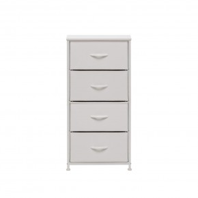 Комод Leset Линкс 4 ящ. (к/з), Каркас Белый, ящики Белые в Талице - talica.mebel24.online | фото 1