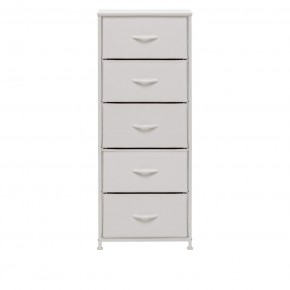 Комод Leset Линкс 5 ящ. (к/з), Каркас Белый, ящики Белые в Талице - talica.mebel24.online | фото 1
