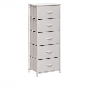Комод Leset Линкс 5 ящ. (к/з), Каркас Белый, ящики Белые в Талице - talica.mebel24.online | фото 3