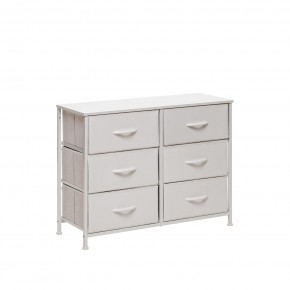 Комод Leset Линкс 6 ящ. (к/з), Каркас Белый, ящики Белые в Талице - talica.mebel24.online | фото 3