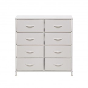 Комод Leset Линкс 8 ящ. (к/з), Каркас Белый, ящики Белые в Талице - talica.mebel24.online | фото 1