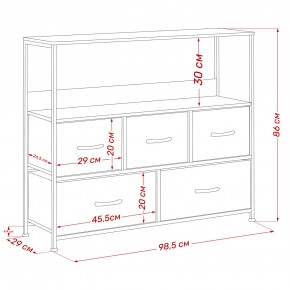 Комод Leset Локи 5 ящиков с полкой в Талице - talica.mebel24.online | фото 13