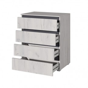 Комод Лиана (Дуб Крафт Белый/Графит) в Талице - talica.mebel24.online | фото
