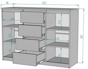 Комод Мальта K118 в Талице - talica.mebel24.online | фото 2