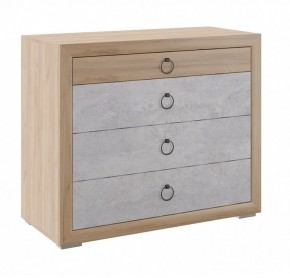 Комод малый Глэдис М26 (Дуб Золотой/Цемент светлый) в Талице - talica.mebel24.online | фото