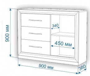 Комод Нобиле Км-120/38 ФГ в Талице - talica.mebel24.online | фото 2