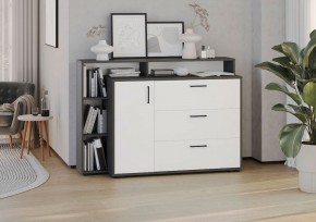 Комод с дверкой и тремя ящиками (графит/белый) в Талице - talica.mebel24.online | фото 3