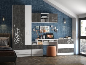 ВЕГА NEW Позитив Комод (Бетон темный/белый) в Талице - talica.mebel24.online | фото 2