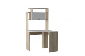Компьютерный стол №11 (Дуб Сонома/Белый глянец) в Талице - talica.mebel24.online | фото 3