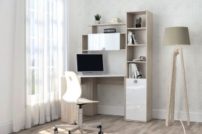 Компьютерный стол №11 (Дуб Сонома/Белый глянец) в Талице - talica.mebel24.online | фото 4