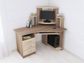 Компьютерный стол Грета-7 ясень шимо/дуб сонома в Талице - talica.mebel24.online | фото