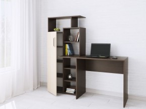 Компьютерный Стол Квартет-7 Дуб молочный/Венге в Талице - talica.mebel24.online | фото