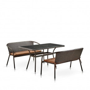 Комплект мебели из иск. ротанга T286A/S139A-W53 Brown в Талице - talica.mebel24.online | фото 2