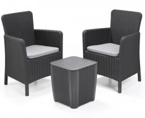 Комплект мебели Трентон балкон (Trenton Balcony graphite) графит в Талице - talica.mebel24.online | фото