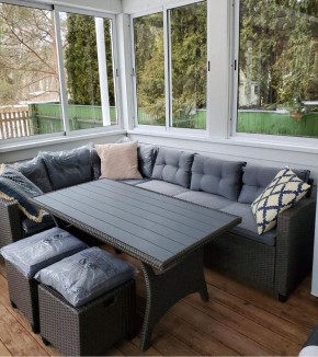 Комплект плетеной мебели AFM-307G-Grey в Талице - talica.mebel24.online | фото 3