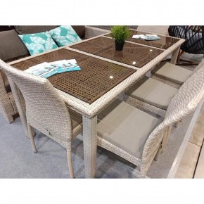 Комплект плетеной мебели T365/Y380C-W85 Latte (8+1) + подушки в Талице - talica.mebel24.online | фото 2