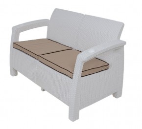 Комплект уличной мебели Yalta Premium Terrace Set (Ялта) белый (+подушки под спину) в Талице - talica.mebel24.online | фото 2