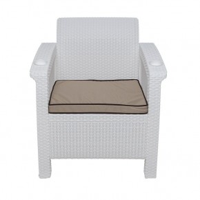 Комплект уличной мебели Yalta Premium Terrace Set (Ялта) белый (+подушки под спину) в Талице - talica.mebel24.online | фото 6