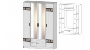 КОСТА-РИКА Шкаф 4-х створчатый (анкор светлый) в Талице - talica.mebel24.online | фото
