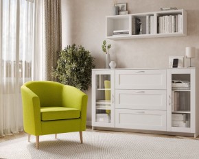 Кресло для отдыха Тунне жёлто-зелёное, ткань рогожка в Талице - talica.mebel24.online | фото 3