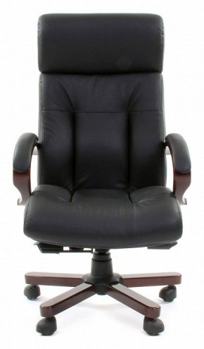 Кресло для руководителя Chairman 421 черный/орех темный, черный в Талице - talica.mebel24.online | фото 2