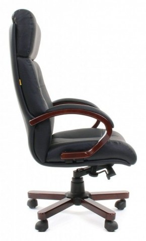 Кресло для руководителя Chairman 421 черный/орех темный, черный в Талице - talica.mebel24.online | фото 3