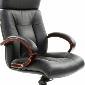 Кресло для руководителя Chairman 421 черный/орех темный, черный в Талице - talica.mebel24.online | фото 6