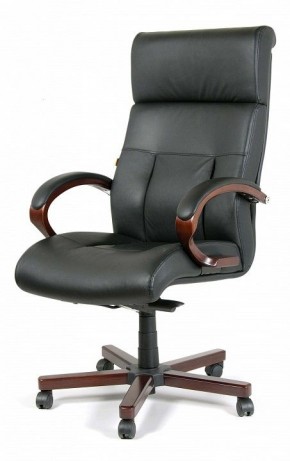 Кресло для руководителя Chairman 421 черный/орех темный, черный в Талице - talica.mebel24.online | фото 7