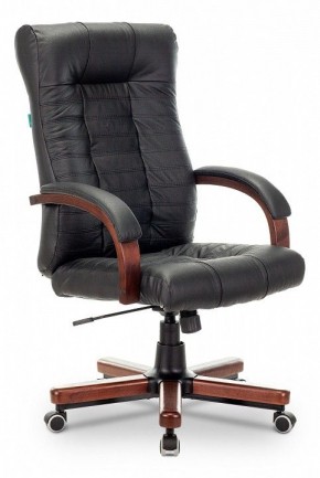 Кресло для руководителя KB-10WALNUT/B/LEATH в Талице - talica.mebel24.online | фото