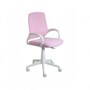 Кресло Ирис White сетка/ткань розовая в Талице - talica.mebel24.online | фото 1