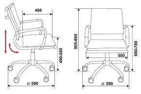 Кресло компьютерное Бюрократ CH-993-low светло-коричневое в Талице - talica.mebel24.online | фото 2